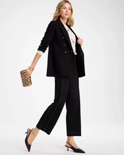 Chico's Emme Wide-leg Ponte Pants In Black