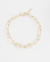 Chico's Enamel Chain Necklace |  In White