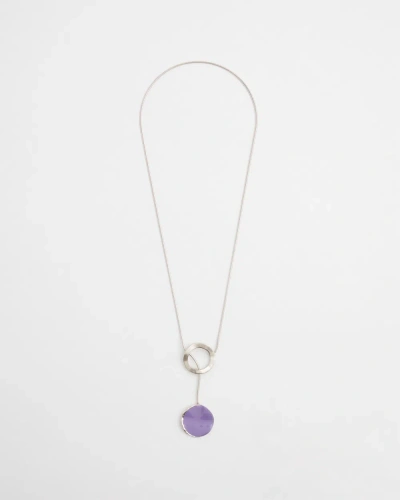 Chico's Enamel Pendant Necklace |  In Parisian Purple