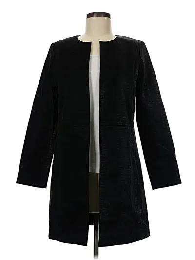 Chico's Faux Leather Jacket In Black
