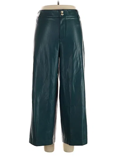 Pre-owned Chico's Faux Leather Pants In Blue