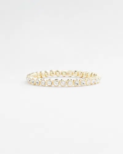 Chico's Faux Tennis Stretch Bracelet |  In Gold