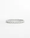 Chico's Faux Tennis Stretch Bracelet |  In Silver