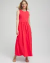 CHICO'S FIT & FLARE TANK MAXI DRESS IN WATERMELON PUNCH SIZE 20/22 | CHICO'S