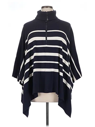 Pre-owned Chico's Fleece Jacket In Blue