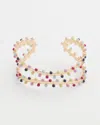 Shop Chico's Flexible Gold-tone Rainbow Cuff |  In Multicolor