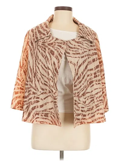 Pre-owned Chico's Formal Skirt In Brown