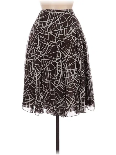 Pre-owned Chico's Formal Skirt In Brown