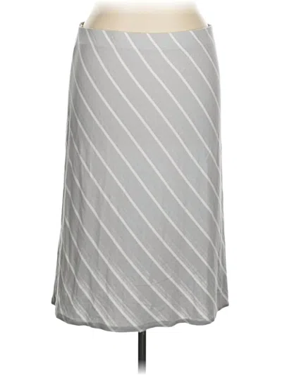 Pre-owned Chico's Formal Skirt In Gray