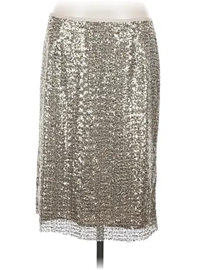 Pre-owned Chico's Formal Skirt In Silver