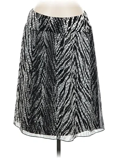 Pre-owned Chico's Formal Skirt In Silver