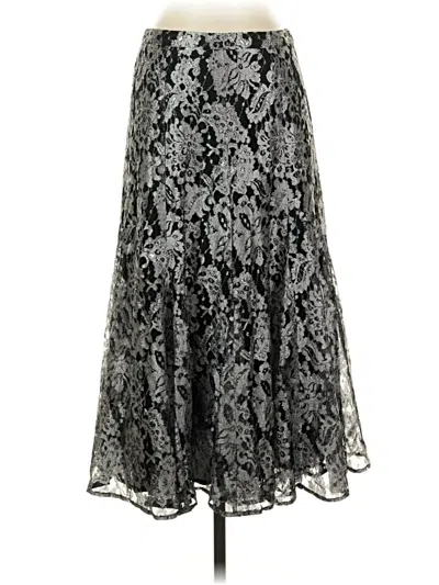 Pre-owned Chico's Formal Skirt In Silver