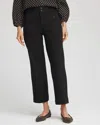 Chico's Four Pocket Straight Crop Pants In Black In Black