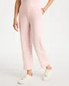 Chico's French Terry Cropped Pants In Pink Lotus In Pink