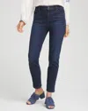 Chico's Girlfriend Ankle Jeans In Dark Sapphire Indigo