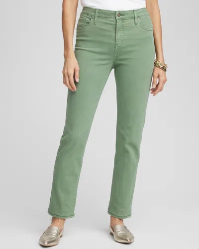 Chico's Girlfriend Ankle Jeans In Green Size 16 |  In Mineral Green