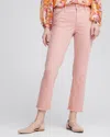 Chico's Girlfriend Frayed Cropped Jeans In Pink Size 20/22 |  In French Blush