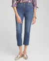 Chico's Girlfriend Cropped Jeans In Rimini Indigo Size 18 |  In Rimini Indigo