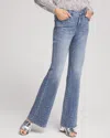 Chico's Girlfriend Embellished Flare Jeans In Light Wash Denim Size 16 |  In Light Wash Denim