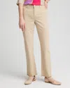 Chico's Girlfriend Fray Hem Kick Flare Jeans In Brown Size 16/18 |  In Wild Truffle