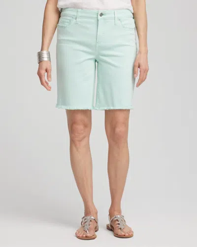 Chico's Girlfriend Fray Hem Shorts In Blue