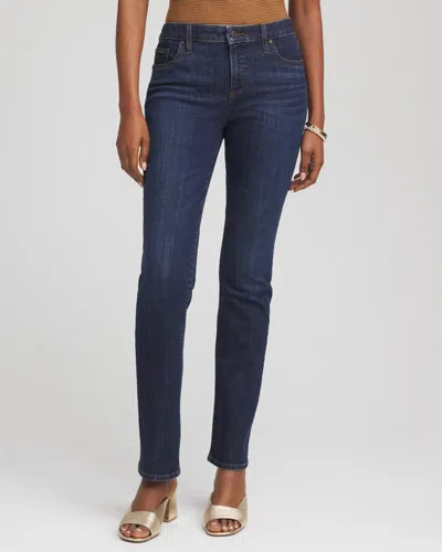 Chico's Girlfriend Jeans In Dark Sapphire Indigo