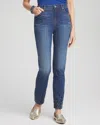 Chico's Girlfriend Sequin Ankle Jeans In Cirrus Indigo Size 16 |  In Cirrus Indigo