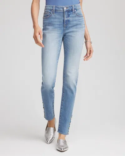 Chico's Girlfriend Skinny Ankle Jeans In Joelle Indigo