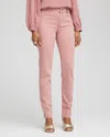 Chico's Girlfriend Slim Ankle Jeans In Dusty Rose In Pink