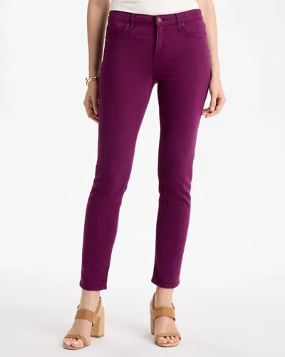 Chico's Girlfriend Slim Ankle Jeans In Elderberry Wine