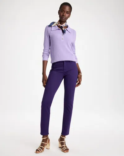 Chico's Girlfriend Slim Ankle Jeans In Harvest Purple