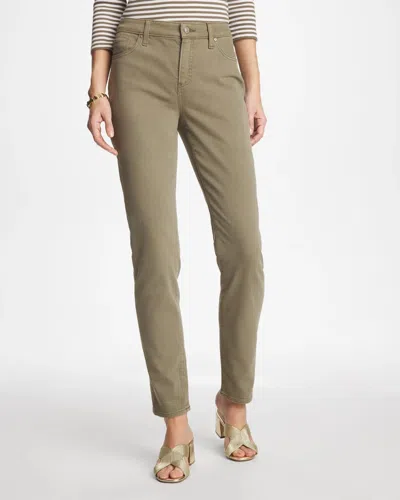 Chico's Girlfriend Slim Ankle Jeans In Lichen In Green