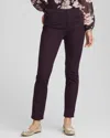 Chico's Girlfriend Slim Ankle Jeans In Night Bloom In Brown