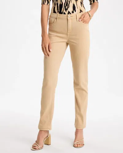 Chico's Girlfriend Slim Ankle Jeans In Tan In Canella Tan