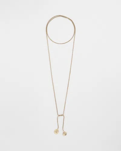 Chico's Gold Lariat Necklace |