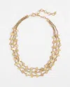 Chico's Gold Nugget Collar Necklace |  In Gold