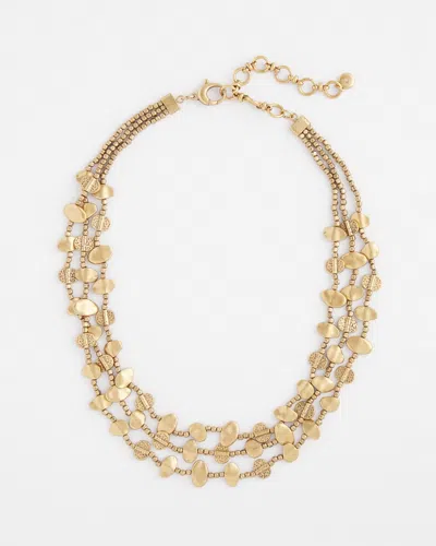 Chico's Gold Nugget Collar Necklace |