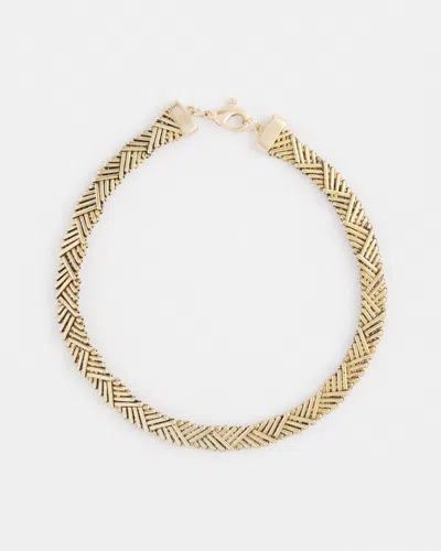 Chico's Gold-tone Brass Collar Necklace |