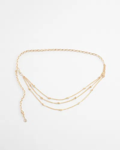 Chico's Gold-tone Chain Belt Size Medium/large |