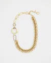 Chico's Gold Tone Horsebit Necklace |  In Gold
