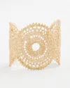 Chico's Gold-tone Lace Cuff Bracelet |  In Gold