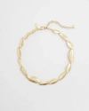 CHICO'S GOLD TONE LEAF BIB NECKLACE | CHICO'S