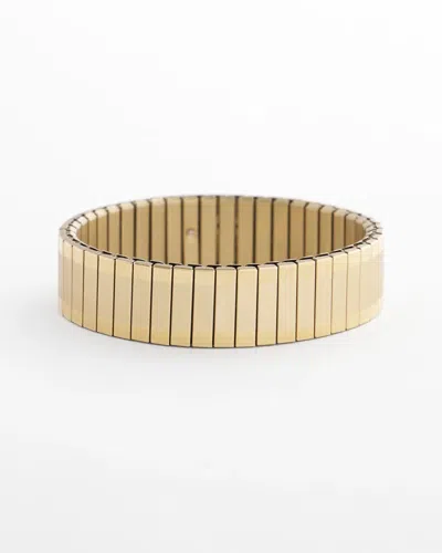 Chico's Gold Tone Stretch Watchband Bracelet