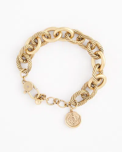 Chico's Gold-tone Textured Chain Bracelet |