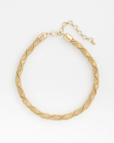 Chico's Gold Tone Twisted Coil Necklace |