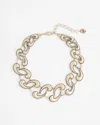 Chico's Gold Tone Waves Collar Necklace |  In Gold