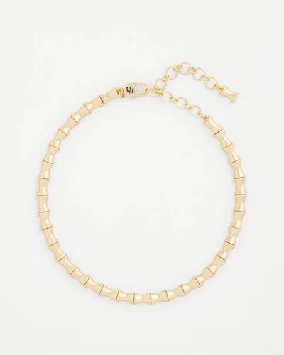 Chico's Golden Bamboo Collar Necklace