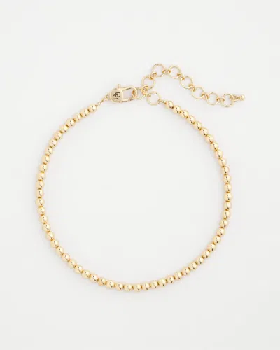 Chico's Golden Beaded Necklace