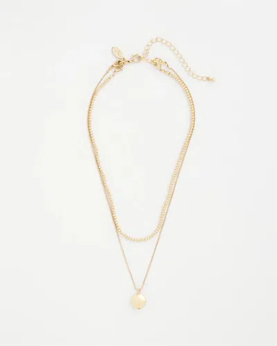 Chico's Goldtone Convertible Pendant Necklace