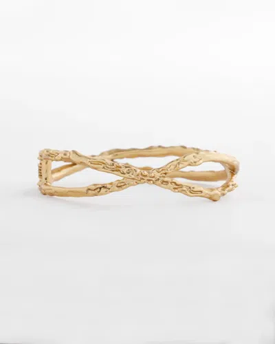 Chico's Goldtone Hinge Cuff Bracelet